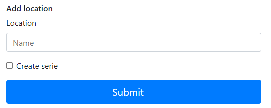 Add location form