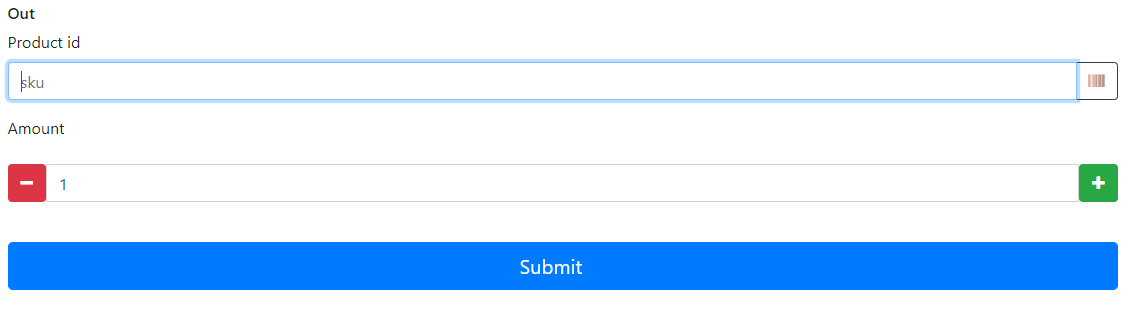 Uitgaand formulier
